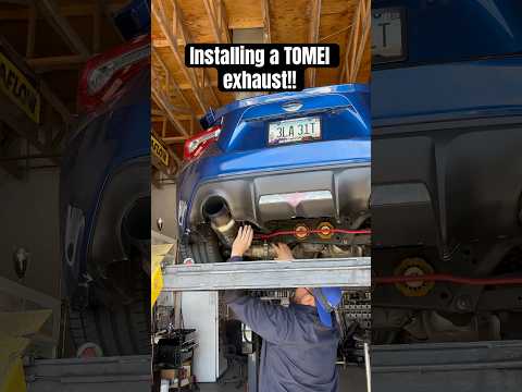 I installed a TOMEI exhaust on the BRZ!