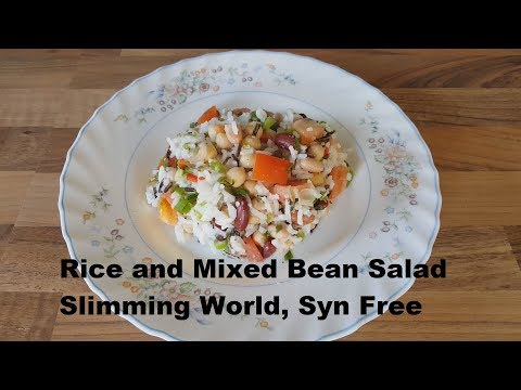 Vegetarian Rice and Mixed Bean Salad Slimming World Syn Free