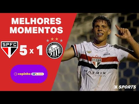 Gols e lances de São Paulo x Operário