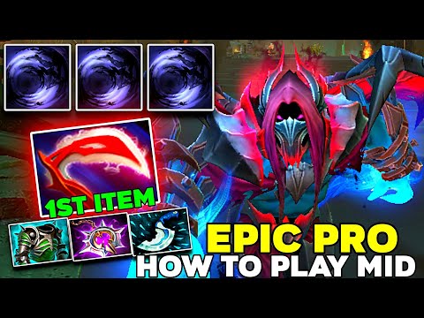 How to Play Mid NIGHT STALKER in 7.39 1st Item Desolator Epic Pro - Dota 2 Pro Ranked Gameplay