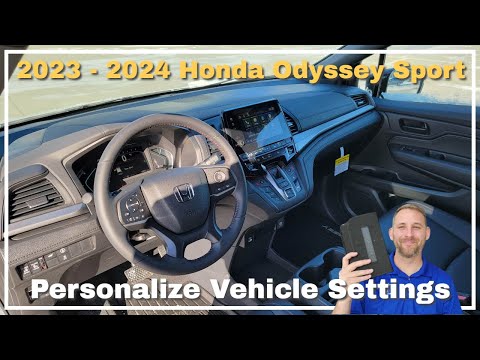 2023 - 2024 Honda Odyssey Sport Vehicle Settings: In-depth tutorial EASY steps to follow
