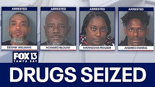 Hernando drug bust: 4 arrested and over 1K grams of drugs seized