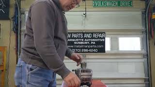 VW TDI Clutched Alternator Pulley. Check This Every Time Your Serpentine Belt Is Removed.