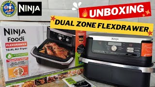 Ninja Foodi Dual Zone FLEXDRAWER Airfryer Unboxing & Setup