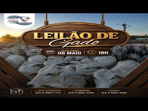 LEILÃO ALBERTO e MARTINS 08/05/2026 AS 18:00 hs em Cachoeira Alta Go.