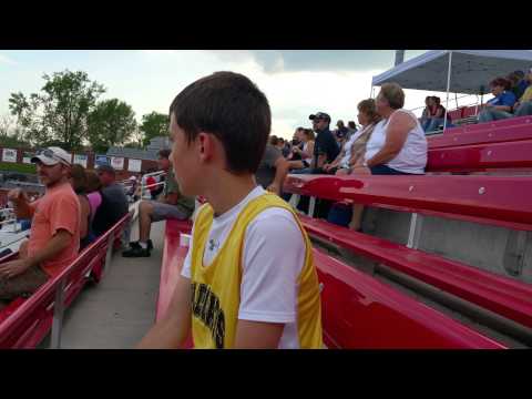 Announcements for 75m hurdles finals