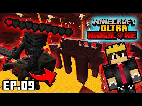 🍏Minecraft UHC |  I was going to DIE in the NEW fortress of NETHER!  Ep #9