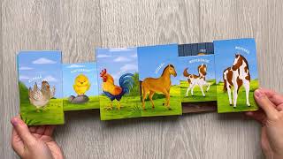 Книжки - задвижки. Мама, папа и малыш. Дикие животные