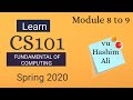 CS101 Topic 08 And Topic 09 VU Hashim Ali