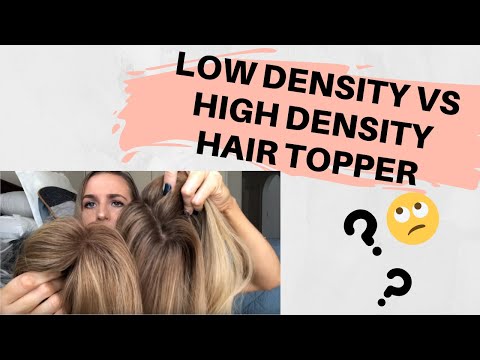 LOW DENSITY vs HIGH DENSITY HAIR TOPPER | Everything...