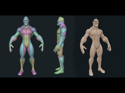 Disney Villain Clayton Character Blocking Using Blender 2.91