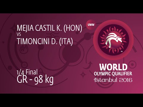 1/4 Final GR - 98 kg: Kevin MEJIA CASTILLO (HON) vs. Daigoro TIMONCINI (ITA)