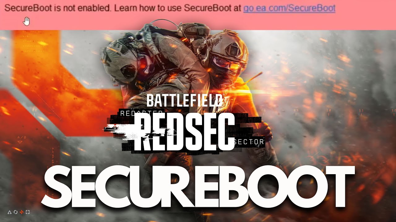 Battlefield REDSEC: Error “SecureBoot No Está Activado” en PC | ✅ SOLUCIÓN RÁPIDA