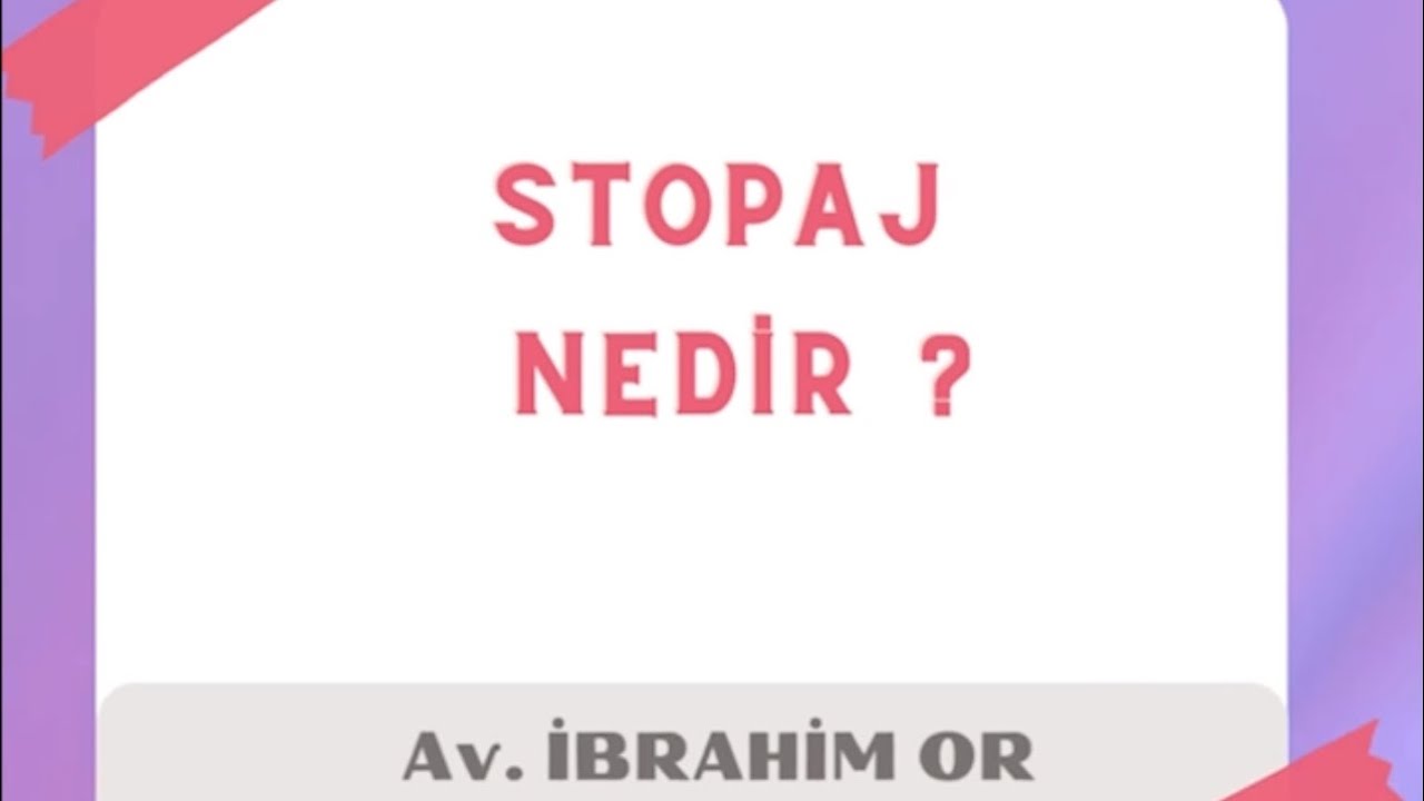 Stopaj nedir ? Ne için ödenir ? Vergi hukukçusu erdoğan bey konuğumuz olarak cevapladı…