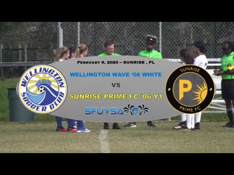 U14 Sunrise Prime FC Y1 vs Wellington Wave White 2/9/2020