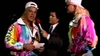 Dynamic Dudes Interview WCW Saturday Night 23/12/89