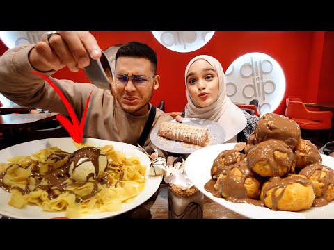 First Time makan Fettuccine dengan coklat!? 🤮