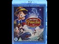 Pinocchio 70th Anniversary Edition UK Blu Ray Menu Walkthrough 2009 Disc 1
