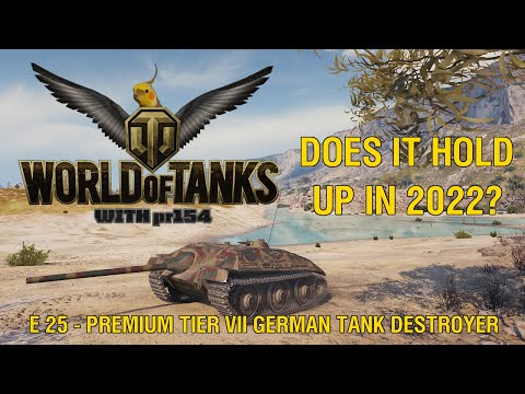 E 25 - Premium Tier VII German Tank Destroyer - Reviewing the Cockroach in 2022 | World of Tanks