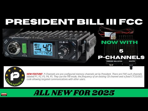President BILL III FCC ALL New With 5 P- Channels (OVERVIEW) NEW FOR 2025
