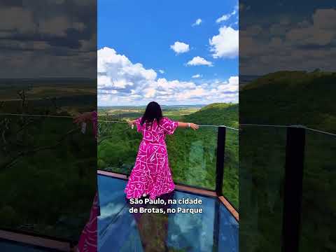 Único Mirante de Vidro do Estado De São Paulo!.  #mirante #brotas #videoviral #cachoeiras #ferias