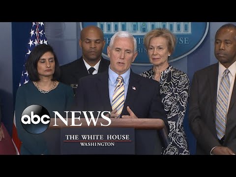 ペンスは、コロナウイルス対策本部会議の後に最新情報を提供しています。 (Pence gives update after coronavirus task force meeting)