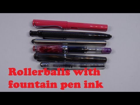 Fountain Pen Shootout Rollerballs That Use Fountain Pen Ink