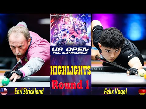 HIGHLIGHTS | Earl Strickland vs Felix Vogel | 2025 US OPEN POOL CHAMPIONSHIP