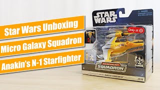 Micro Galaxy Squadron Anakin's Naboo N-1 Starfighter - Star Wars Unboxing