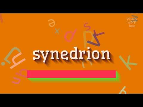 How to say "synedrion"! (High Quality Voices)
