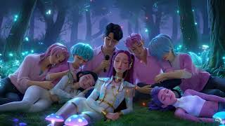 Fast Asleep with Rumi, Mira, Zoey, Jinu and Saja boys 🌙 Piano Music to Calm Your Stressed Mind