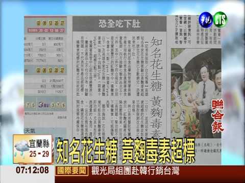 知名花生糖 黃麴毒素超標