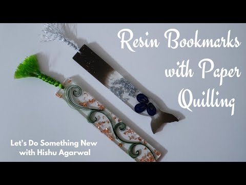 DIY Resin Quilled Bookmarks | Handmade bookmarks | Resin Bookmark Tutorial #diygiftingidea