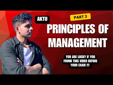 Principles of Management BBA 1st Semester AKTU