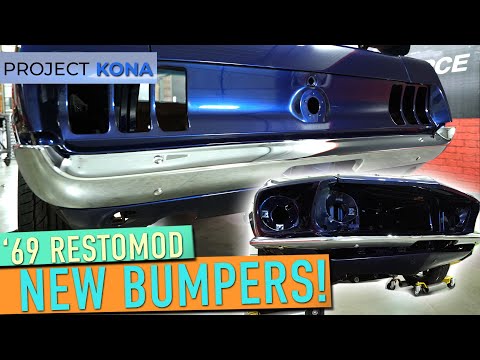 1969 Restomod Mustang PROJECT KONA gets shiny new bumpers! | Project Kona #mustang