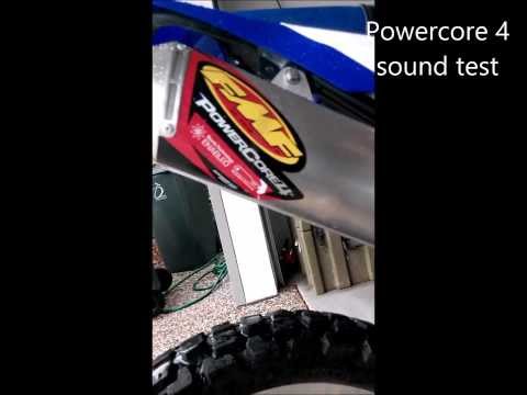 FMF Powercore 4 and FMF Q4 Sound level/weight comparison on a Yamaha WR250R