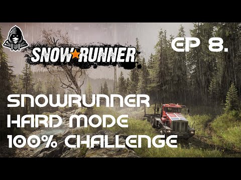 Snowrunner Hardmode Challenge[S1:EP8] - Smashing out Black River contracts