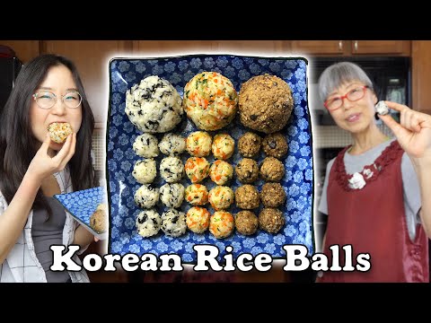 KOREAN RICE BALLS (Jumeokbap) ft Dried Seaweed & Black Garlic