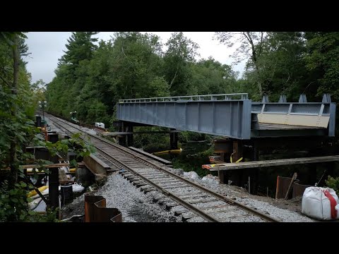 South Coast Rail - Assonet River Bridge Installation Timelapse | August 2021