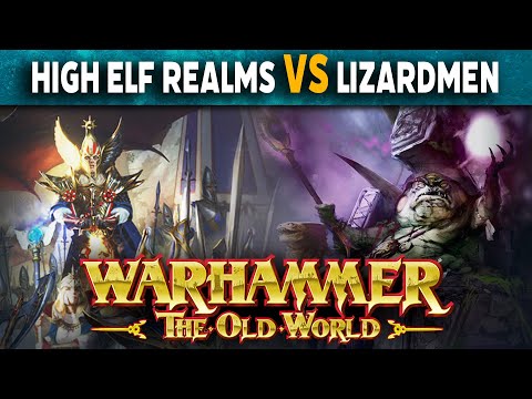 High Elf Realms VS Lizardmen - Warhammer The Old World Battle Report