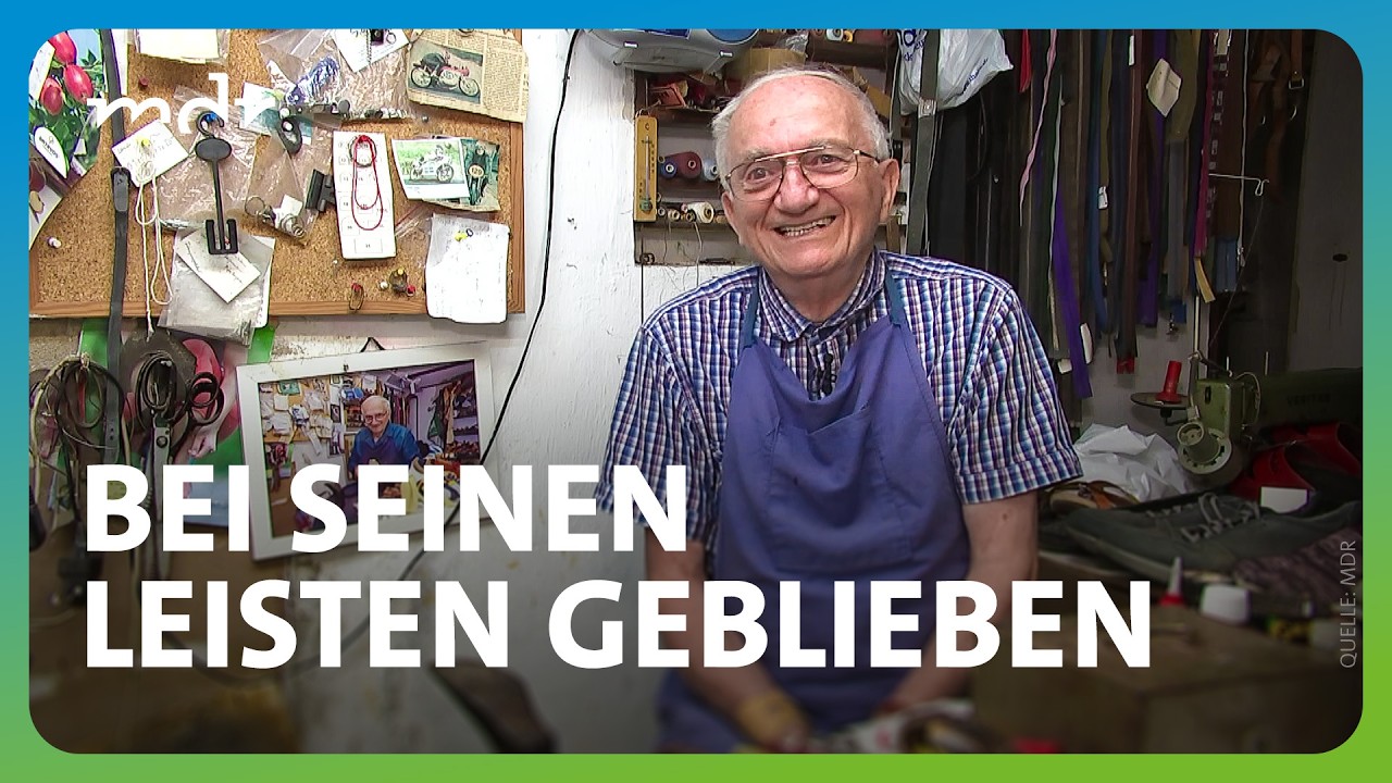 Auch mit 85 Jahren: Schuhmacher Günther liebt seinen Beruf | MDR um 4 | MDR