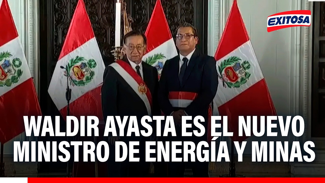 🔴🔵 Waldir Eloy Ayasta jura como ministro de Energía y Minas