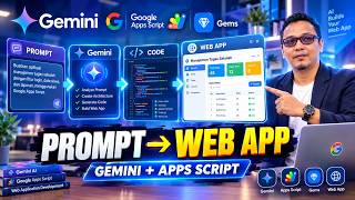 TEKNIK PROMPTING LENGKAP! Cara Membuat Aplikasi Web dengan Gemini Gems Builder + Google Apps Script