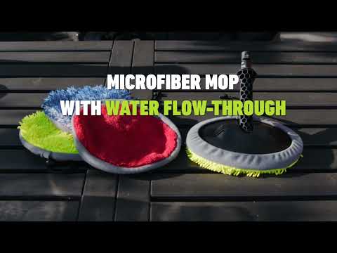 Microfiber mop with water flow-through - gentle treatment for smooth surfaces | AVA of Norway