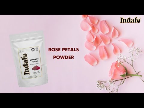 Organic rose petal powder for healthy skin and hairs dried r...