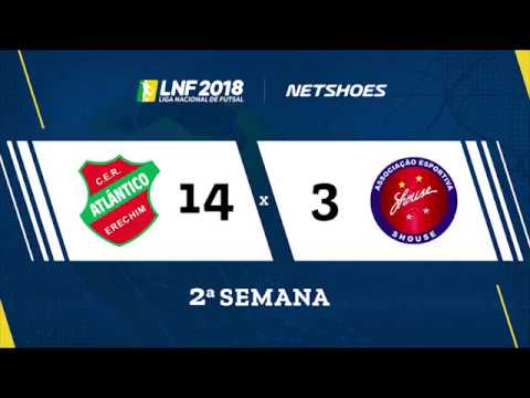 LNF2018 - Atlântico 14 x 3 Shouse - Gols - 2ª Rodada