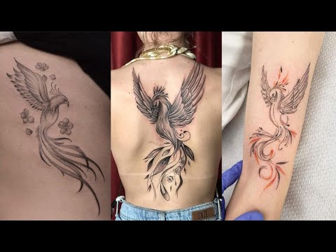 Feminine Unique Phoenix Tattoo