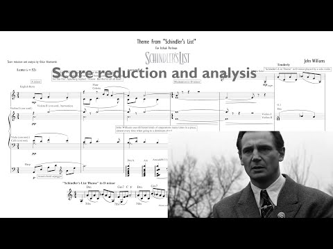 Theme from Schindler's List by John Williams (Score Reduction and Analysis)