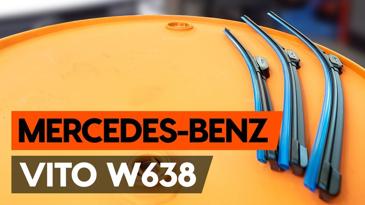 Как се сменят предни чистачки за кола на Mercedes Vito W638 – Ръководство за смяна
