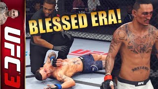 Max Holloway Breaking Down That Block With Head Kicks! EA UFC 3